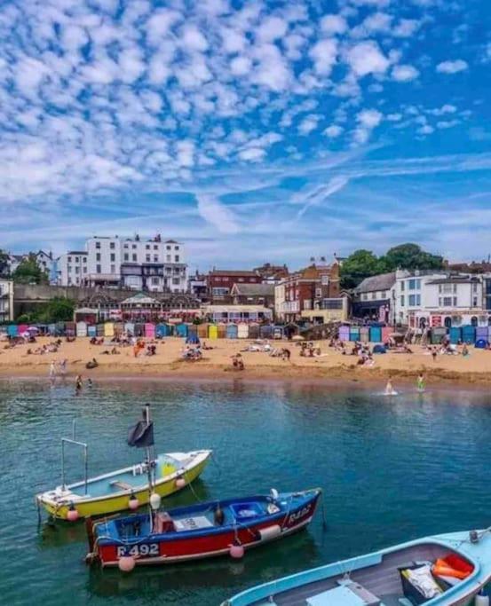 Central, Seaview Apartment, 3 Beds, 2 Baths, Kid & Dog Friendly At The Lookout Broadstairs Dış mekan fotoğraf